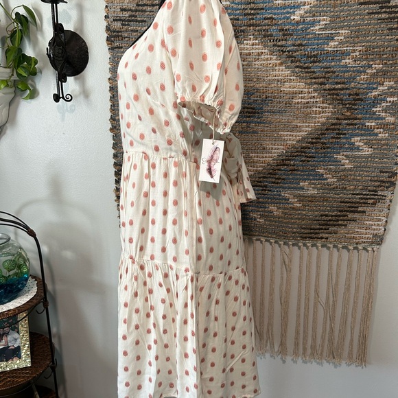 Jessica Simpson Polka Dot Dress with Tie Back - Picture 5 of 11